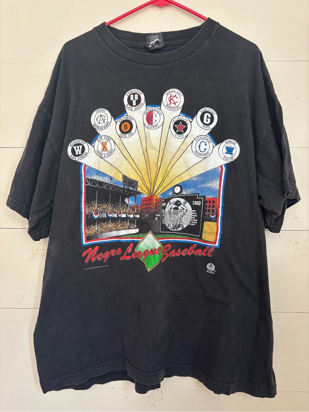 Vintage Negro League Baseball Graphic Tee - Black